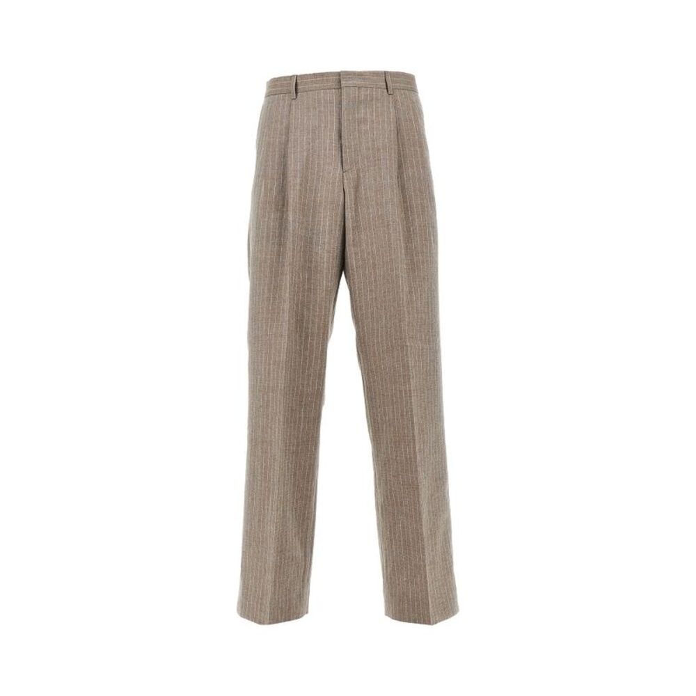Sunflower Men Linen And Wool Pants With Darts